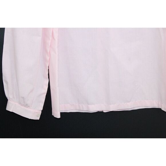 Rosalina Collection PINK Blouse 8Y Peter Pan Collar LONG sleeve Back Button - Picture 3 of 8